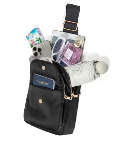 Image of YAZEKOUS Small Sling Bag Casual Crossbody Sling Backpack for Women Men, Trendy Cross Body Daypack Backpack