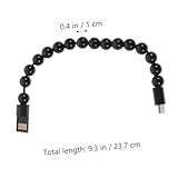LIGIGWASH 2 piezas Cable de Carga y USB Tipo C con Pulsera de Cuentas y...