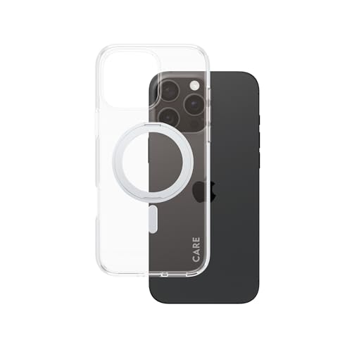PanzerGlass Care Kickstand iPhone 16 Pro Max étui premium transparent argenté - 3