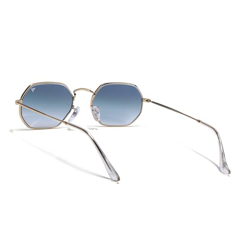Image of Voyage UV Protection & Gradient Hexagonal Sunglasses for Men & Women
