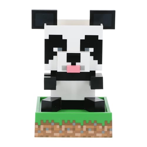Organizador de escritorio panda Minecraft - Producto oficial, accesorio para escritorio para lápices, bolígrafos y marcadores con bandeja y soporte para teléfono