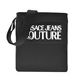  Versace Jeans Couture - Bandolera negra de nailon para hombre