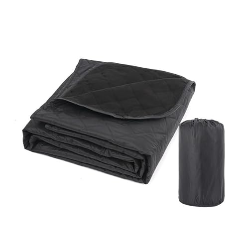 Thickened Camping Moisture-Proof Warm Storage Picnic Multifunctional Outdoor Supplies(Black-Bundle Pocket)