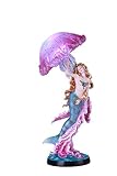 Pacific Giftware Princess Mermaid with Jellyfish Figurine Lamp