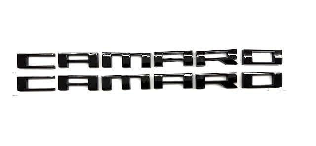 Image of 2Pcs for Camaro Badge Emblem - Set of 2 Replacement Emblems for Camaro (Black)