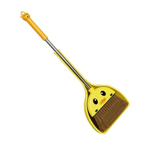 VERDANVERSE 1 Juego Juego de escobas para pequeño Barrer Escoba y recogedor para jardín de Infantes Herramientas de Limpieza de Limpieza para Juguetes de Limpieza para bebés Yellow
