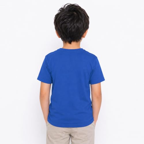 Image of Kids Round Neck Boys Tshirt | Short Sleeves | Natural Organic 100% Cotton Soft Comfortable Fabric | School Plain Color Original Branded Half Sleeve | T-Shirt for Boy Kid | Sleepwear Everyday Casual