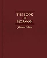 The Book of Mormon Journal Edition Dark Red - No Index 1629725838 Book Cover