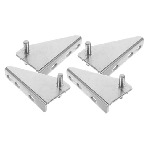 HONITANO 4 piezas Metálica para Puerta de Congelador Acero Inoxidable Repuesto Frigorífico Compatible Cocina Hogar y Comercio