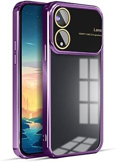 Erams online for Oppo A78 5G Luxury Electroplating Glass Lens Window Clear Case Large Camera Protector Soft Transparent Silicone Back Cover for Oppo A78 5G (Purple) (B0CKXVRW5Y) Amazon Price History, Amazon Price Tracker