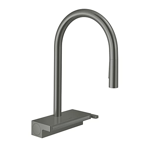 hansgrohe Aquno Select Black High Arc Kitchen Faucet, Kitchen