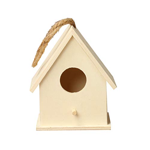Nichoir oiseau à Suspender en Bois, Maison Suspendue Extérieure pour Petits Oiseaux