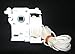2" High Profile Pre-Corded Tilter "small punch" - White