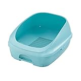 デオトイレ 本体セット ハーフ ブルー 猫