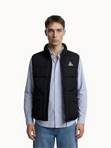Chaqueta de plumas repelente al agua Le Coq Sportif ESS chaleco ligero con cuello alto