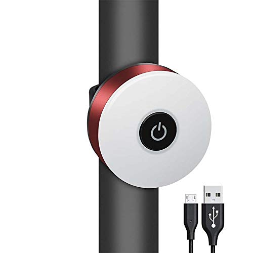 RajoNN Feu arrière de vélo Mini LED Feu arrière de vélo Rechargeable par USB Feux arrière de vélo étanche Avertissement de sécurité Lumière de vélo Casque Sac à Dos Lampe