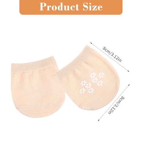 4 Pairs No Show Liner Half Socks Women Toe Topper Socks Hidden Grip Sock Soft Invisible Toe Covers2