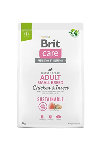 Brit Care Dog Sustainable Adult Small Breed Chicken & Insect - Dry Dog Food - 3 kg