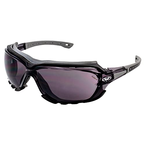 Global Vision Padded Motorcycle Sport Sunglasses Octane Gray smoke Lens