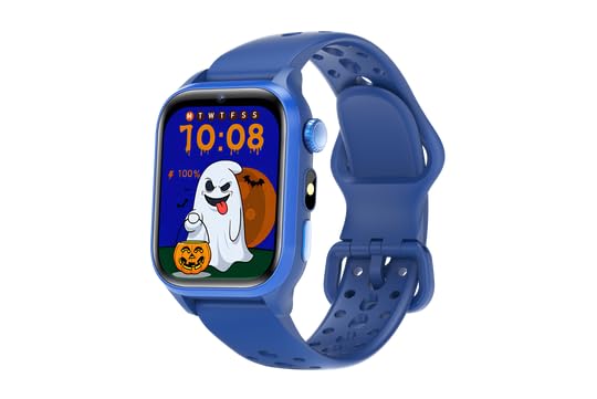 RUXINGX 4G Reloj Inteligente Niño, Smartwatch Niños con GPS y Llamadas, Videollamadas, Chat de Voz, SMS, SOS, Modo Escuela, Reloj Niño y Niñas Azul Regalo