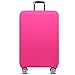 YianBestja Elastisch und Einfarbig Kofferhülle Koffer Abdeckung Schutzhülle Kofferschutzhülle Kofferbezug Luggage Gepäck Cover mit Band und Klettverschluss (Rosa, L (25-28 Zoll))