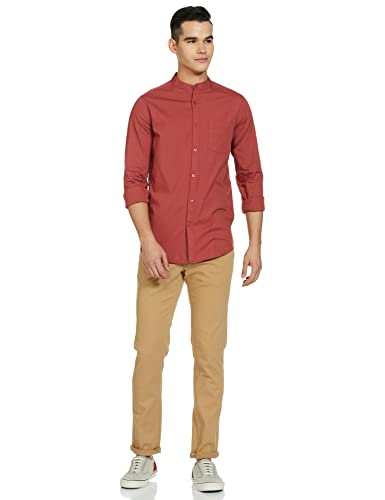 Image of Amazon Brand - Symbol Men Solid Regular Fit Casual Shirt