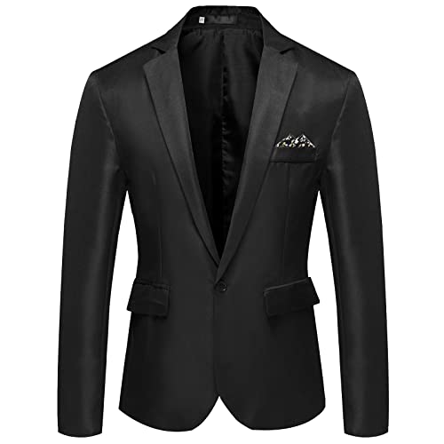 ZYXTIM Men's Smart Casual Blazer Long Sleeve Regular Fit Slim Classic Business Work Jackets Big&Tall Fashion Sports Coats