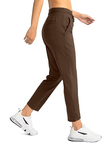 Soothfeel Women's Pants with 4 Pockets 7/8 Stretch High Waisted Sweatpants Travel Athletic Work Golf Pants for Women2