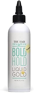 The Hair Diagram - Bold Hold Liquid Gold Reloaded - Glueless Lace Gel - Temporary Hold For Wigs and Hair Systems - Styling Agent For Baby Hairs - Non Toxic - Aerosol & Alcohol Free - Water Based Formula - 4oz