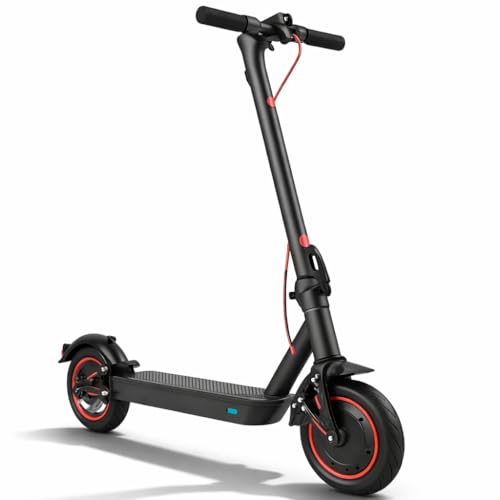 Trottinette Électrique Adulte, en Acier Carbon, Scooter Electrique Pliable - Application, Batterie 36V 10.4Ah, Moteur 350W, Vitesse Max 30km/h, Double Frein &...