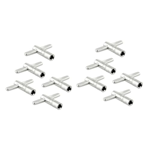 CIMAXIC 2sets Metal Adjustable Drum Key Set Chrome Drum Lugs Tuning Key Tool for 5pcs*2
