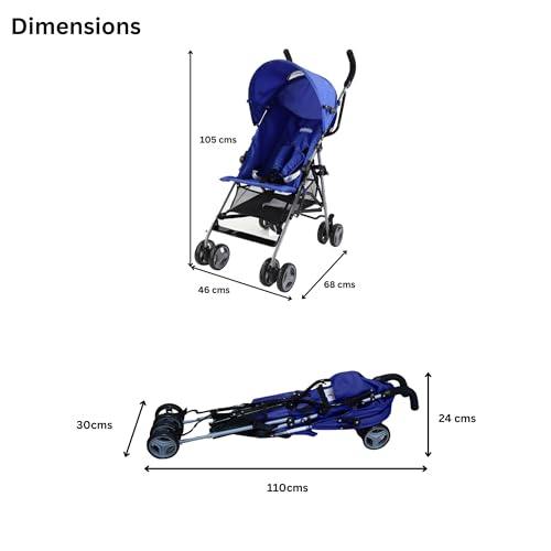Babyco Trend Light Weight Stroller (Blue) - Image 5