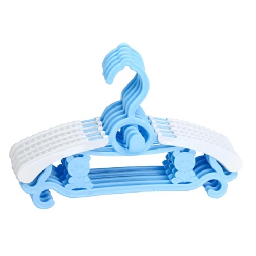Generic 5Pcs Baby Hangers Children Clothes Hangers Outdoor Windproof Closet Newborn Clothes Toddlers Coats Child Nursery Closet Racks, Blue