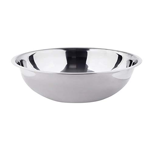 13 Quart Stainless Steel Mixing Bowl Polished Mirror Finish Nesting Flat Base Bowl Mixing BowlsPrep Bowls by Tezzorio