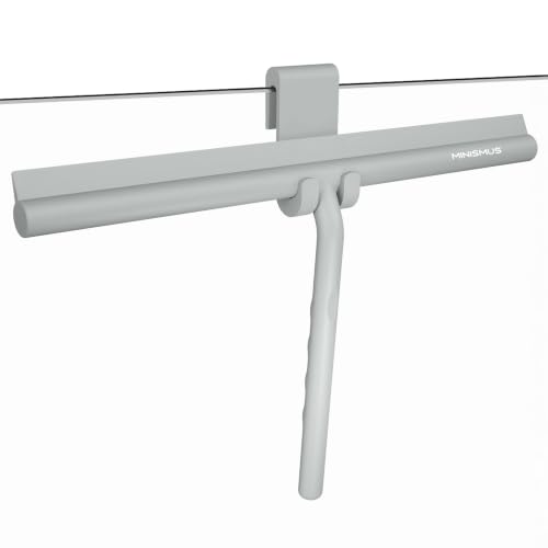Minismus Silikonowa Ściągaczka do Prysznica, Bez Wiercenia - 33cm Szary Hak