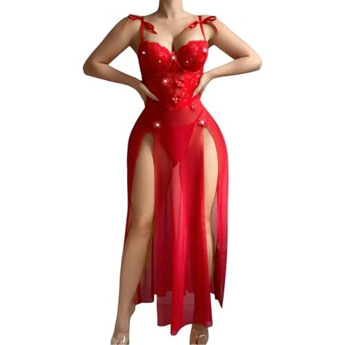 Vetement Femme Tenue Sexy Déguisement Noel Nuisette Lingerie Et Vêtements Robe Mere Costume Érotique Hot Coquine Deguisement Ouverte Très Ensemble Sous...
