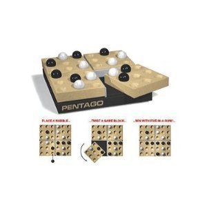 Pentago Game from Mindtwister USA, Black-Natural/Solid Birch by Mindtwister USA [Toys & Games]
