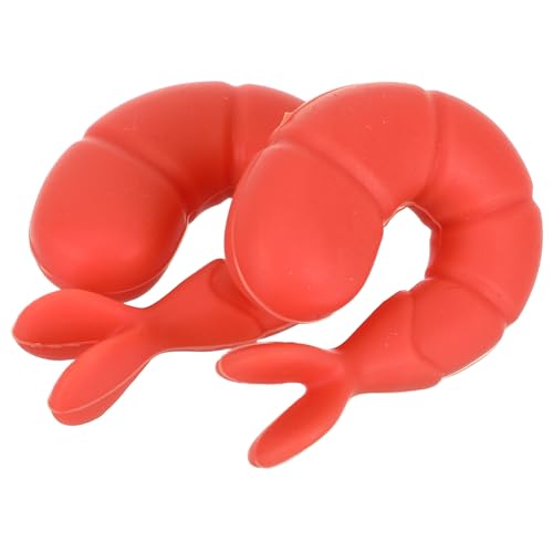 VICASKY 2pcs Shrimp-Shaped Silicone Pot Lid Holders Heat-Resistant Kitchen Tool for Spill Prevention and Lid Lifting, Pot Spoon Holder for Cooking and Boil-Over Protection