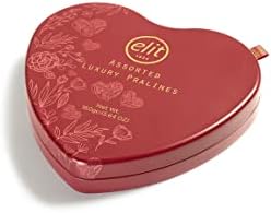 Luxury Pralines Çikolata Metal Kalp Kutu 160g Glutensiz - Görsel 1