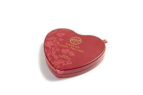 Luxury Pralines Çikolata Metal Kalp Kutu 160g Glutensiz