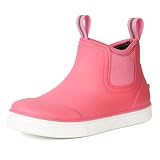 Furuian Kids Deck Boots Waterproof Ankle Rain Boots for...