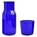 Chevet Carafe à eau,URMAGIC 550ml Ensemble de carafe de chevet avec tasse (200 ml), verres à eau de nuit, bouteille de rince-bouche, pichet de jus de thé à l'eau de minuit