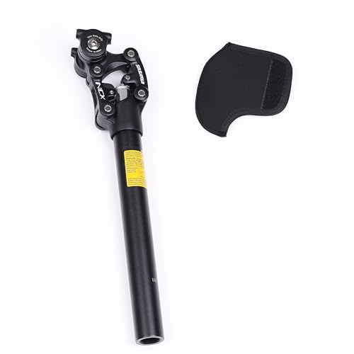 SR Suntour SP12 NCX 30.9X350mm Suspension Seat Post with Protective Cover Black
