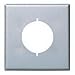 Mulberry 90227 Thermoplastic 2 Gang Standard Size Wallplate 30/50 Amp 3-Wire Range/Dryer Receptacle White