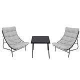 USO: Conjunto versátil para exterior doméstico, terrazas privadas, patios o zonas chill out. Fácil de combinar con distintos estilos decorativos gracias a su diseño sobrio y equilibrado.