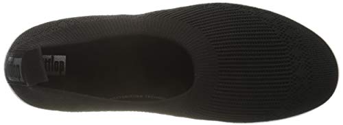 Fitflop Women's Closed Toe Ballet Flats, Black, 6 #TOP4