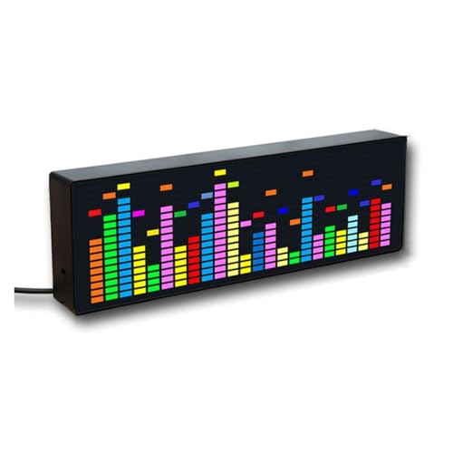 Analizador de espectro de audio LED RGB de 16x24'' con activación por sonido 2