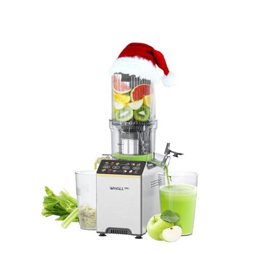 Image of WHALLPRO Cold Press Juicer, Touchscreen Juicer Machines with 4.5