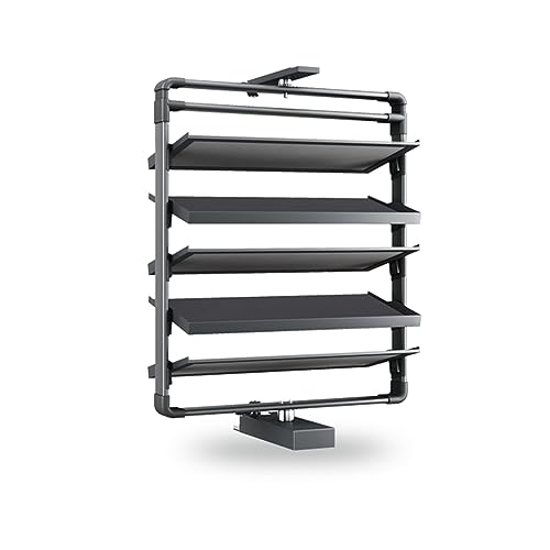Étagère à chaussures rotative 360 à portes pour rangement d'entrée