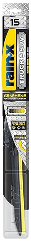 Image of Rain-X 870115 Truck & SUV Rugged Series Premium Wiper Blades, 15 Inch Windshield Wipers (Pack Of 1), Automotive Replacement Windshield Wiper Blades Engineered For All Driving Adventures